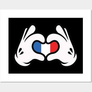 Hand Symbol of Love France Posters and Art